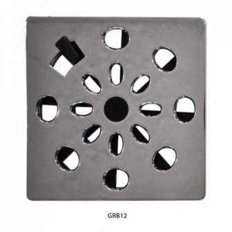 GRELHA PLAST. ROTATIVA QUA 10X10 CROMADA GRB12 ref. 06.0028