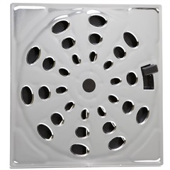 GRELHA PLAST. ROTATIVA QUA 15X15 CROMADA GRB16 ref. 06.0035