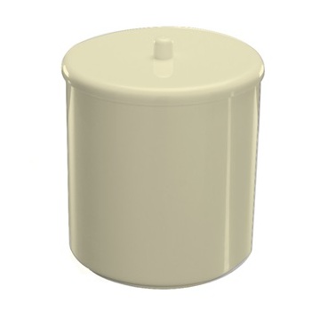 LIXEIRA PLASTICO MULTIUSO 21X25 CT3 BEGE-8 ref. 06.0223