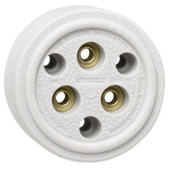 PINO PORCELANA FEMEA TOMADA 3P TRIPLA 1717-20A ref. 12.0057