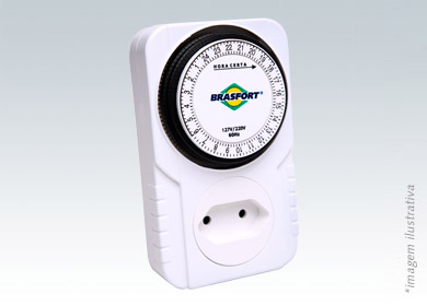 TIMER ANALOGICO BRASFORT BIVOLT ref. 12.0357