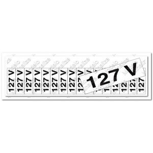 PLACA SINAL.AL.01.5X3.5 127V            C/16 PC ref. 12.0466