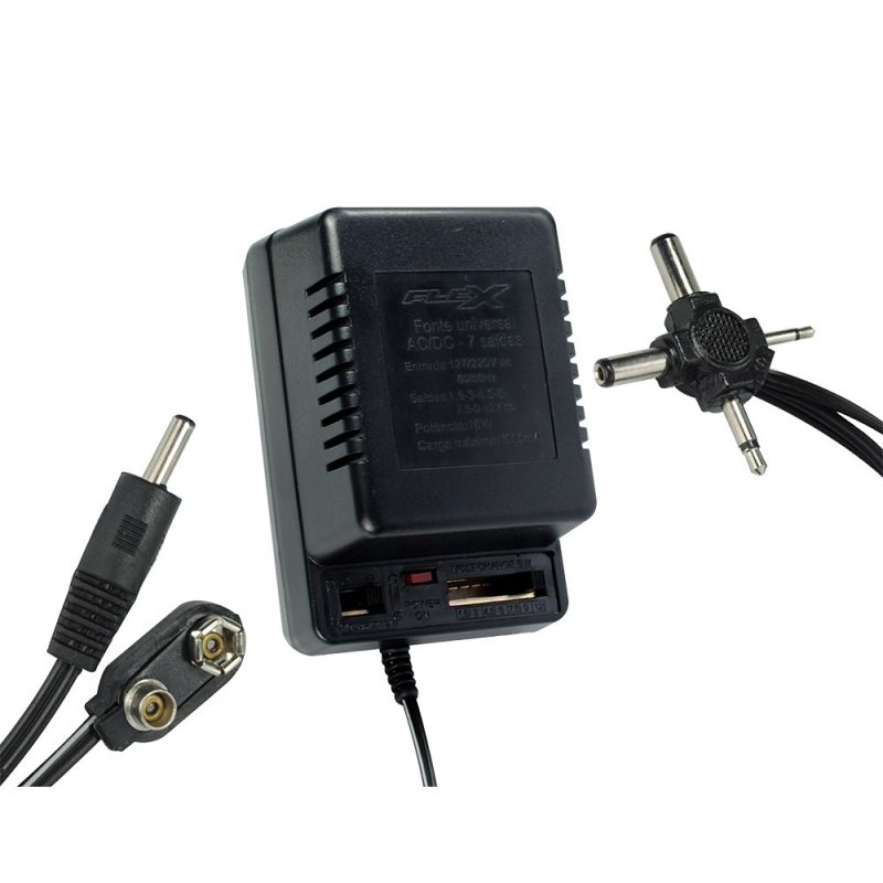 FONTE ADAPTADORA UNIVERSAL BIV 1.5 A 12V FX-ACU ref. 12.0472