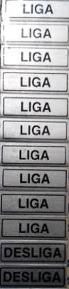 PLACA SINAL.AL.03X01 LIGA/DESLIGA ref. 12.0473