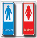 PLACA SINAL.AL.06X15 WC MASC/FEM ref. 12.0563