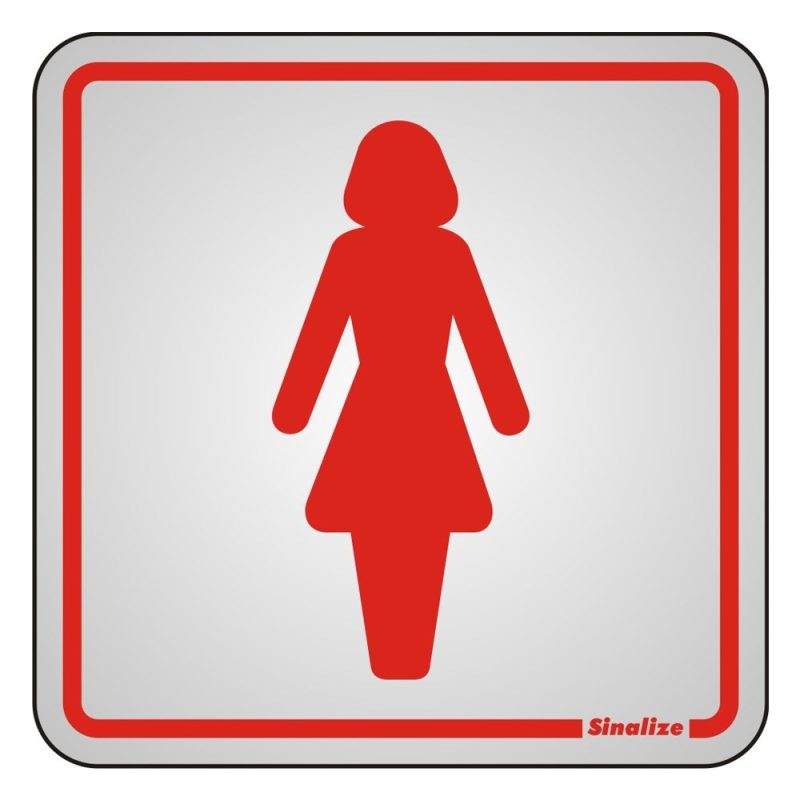 PLACA SINAL.AL.15X15 SANIT.FEMININO ref. 12.0564