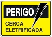 PLACA SINAL. PVC 15X20 CERCA ELETRIFICADA ref. 12.0677