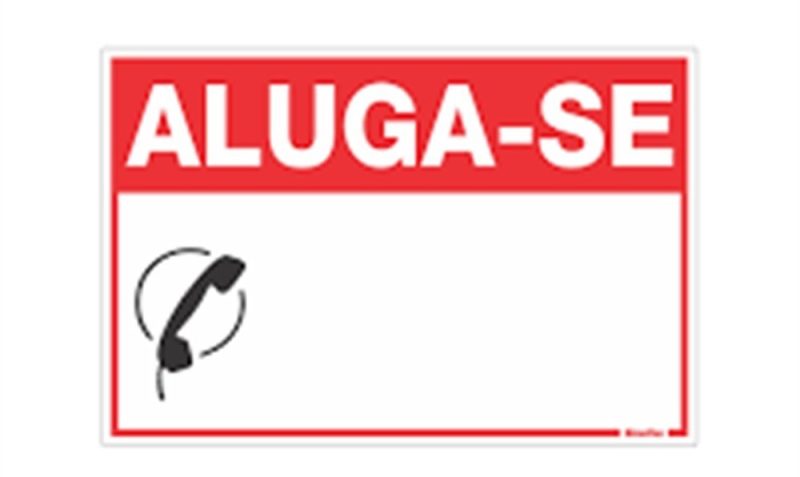 PLACA SINAL. PVC 20X30 ALUGA-SE ref. 12.0679