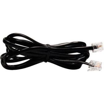 EXTENSAO P/ FONE CABO LISO RJ11 PRETO  5 MT ref. 12.0552