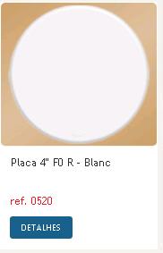 ESPELHO FAME 4X4 BLANC REDONDO 520 ref. 12.1406