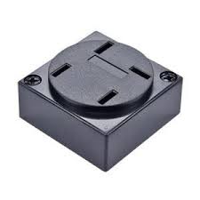 TOMADA FONE EXTERNA SIMPLES PRETA ref. 12.4350
