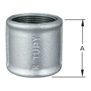 TUPY LUVA     FERRO GALV. C 1/2X1/2 ref. 023001