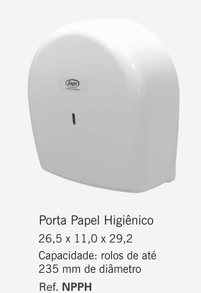 PAPELEIRA HIGIENICO ROLAO COMERCIAL 300ML JAPI ref. 13.0694