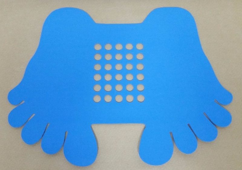 TAPETE BORRACHA JAPONES AZUL  P/WC ref. 14.0448