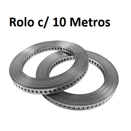 FITA DE ACO PERFURADA 065 X 19X 10 MT ref. 14.1025