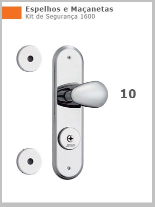 FECHADURA STAM EXT KIT 1600/10 INOX ref. 14.0890