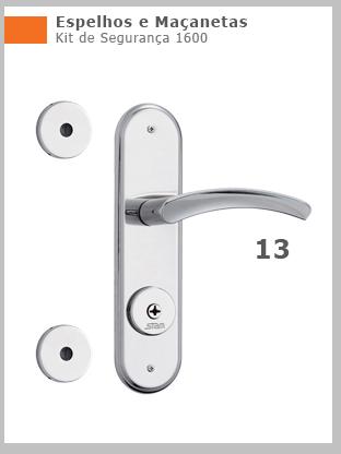 FECHADURA STAM EXT KIT 1600/13 INOX ref. 14.0893