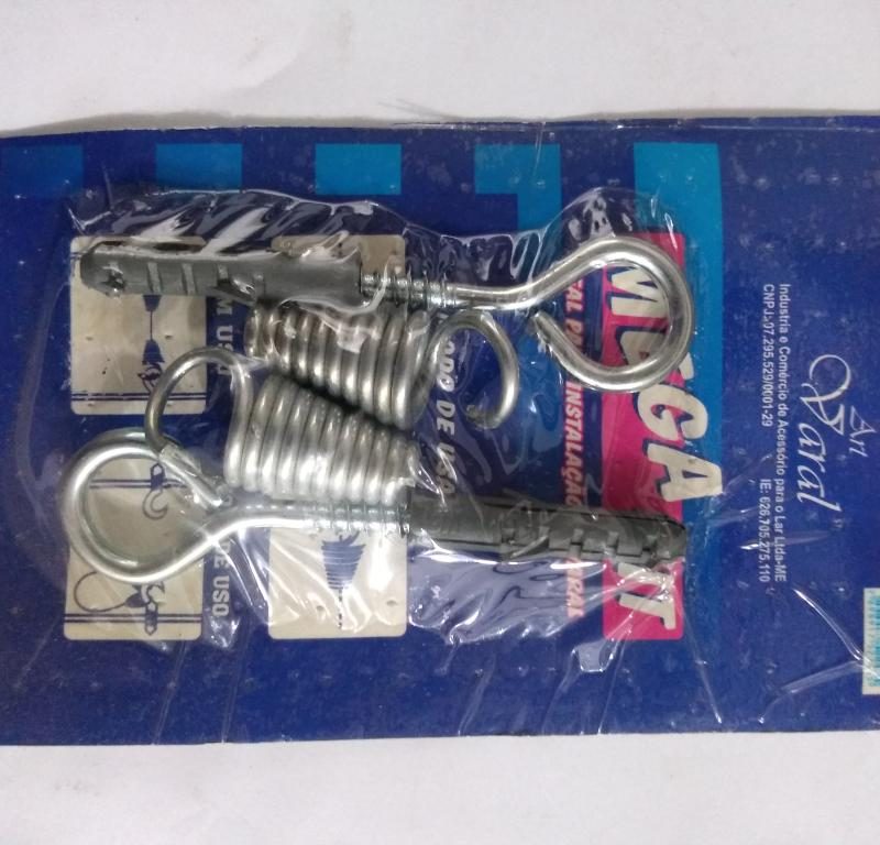 VARAL DE ACO KIT C/ 2 MOLAS E 2 PITAO C/ BUCHA ref. 14.1467