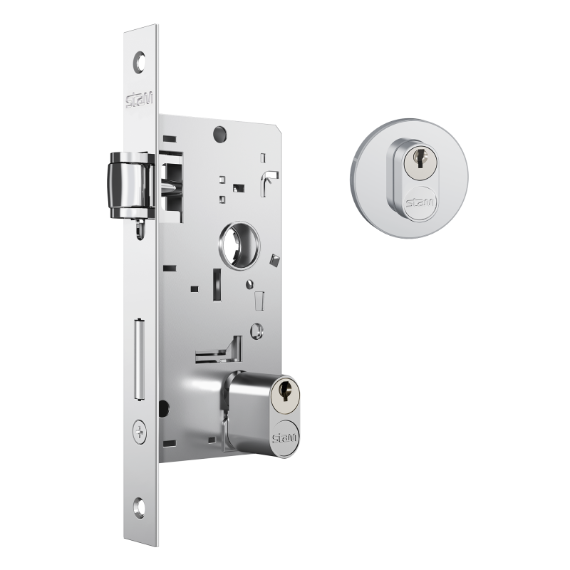 FECHADURA STAM EXT PIVOT. 803 REDONDA INOX ref. 14.1899
