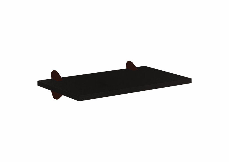 PRATELEIRA KIT ESSENCIAL PRETA    TP 19.5X44.5 C/SUP. ref. 14.2029