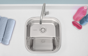 TANQUE ACO INOX 304 40X40 ENCAIXE 23L POLIDO ref. 18.0104