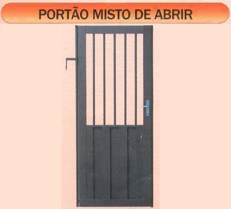 PORTAO PAINEL MISTO  85X180 C/FEC.D ref. 19.0040