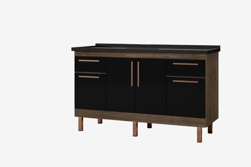 GAB. COZ. MAD. 120 MDF ATENAS AVELATO-PRETO ref. 019448