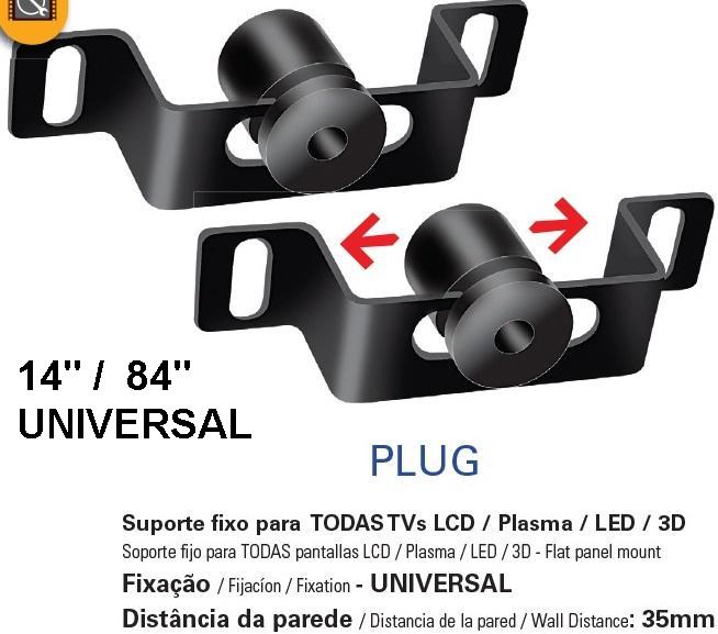 SUPORTE P/ TV FIXO 14/84 LCD/LED ref. 12.0843