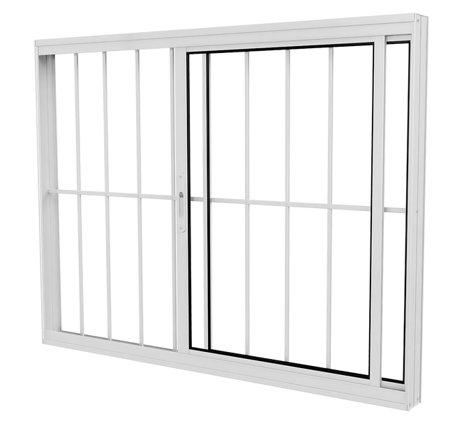 VITRO AL.BCO 2F (1 FIXA) VDI 100X150 COM GRADE ref. 10030