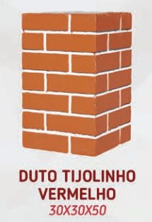 CHAMINE DUTO 30X30X50 TIJOLINHO VERMELHO ref. 021611