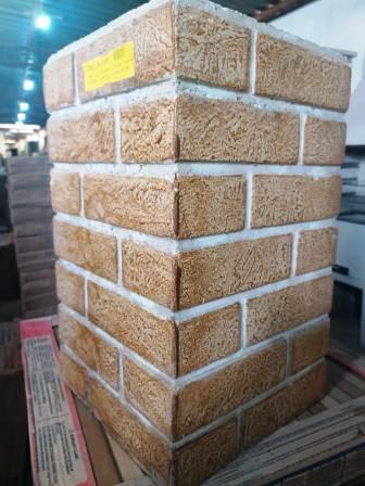 CHAMINE DUTO 30X30X50 TIJ. TEXTURA CASCA ARVORE ref. 021868