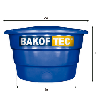 CAIXA D AGUA  500-L POLIET. BAKOF ref. 023114