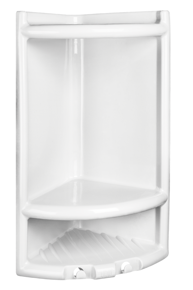 PORTA SHAMPOO CANTO P/ BANHEIRO HERC 4010 BRANCA ref. 023588