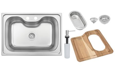 CUBA INOX SOBREPOR 69X49 MORGANA 60FX COMPL ref. 023689