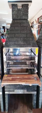 CHU.ARCIPREM 4 ESP.MARMORE PRETO TIJOL. MESA MAD ref. 024076