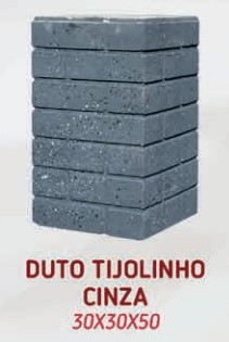 CHAMINE DUTO 30X30X50 TIJ. MARMORE CINZA ref. 024084