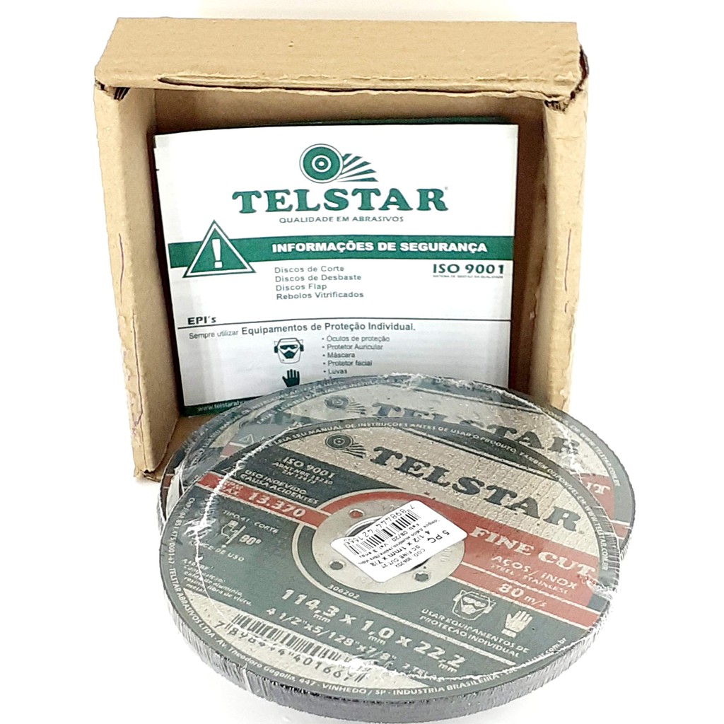 DISCO CORTE INOX   4.1/2X1.0X7/8 FINE CUT C/ 10 PC ref. 024177
