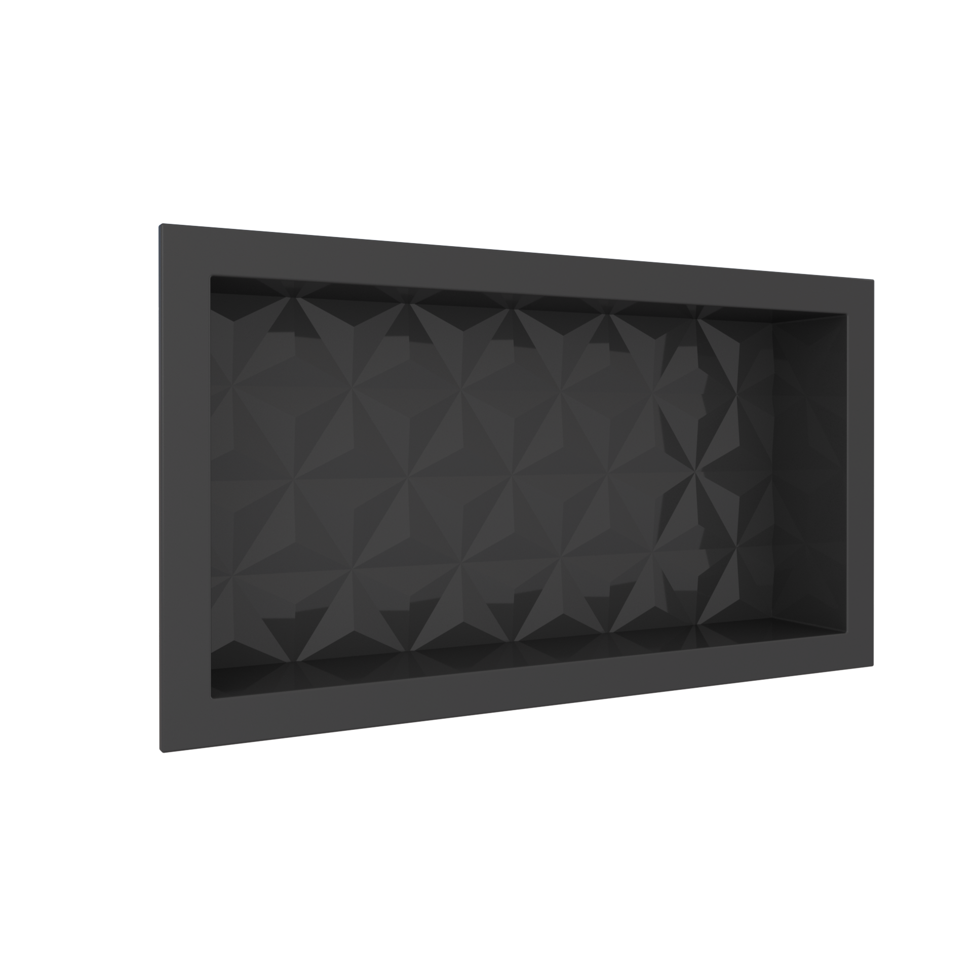 NICHO BANHEIRO MULTI 60X30 PRETO     TEXT TRIANGULO ref. 024400