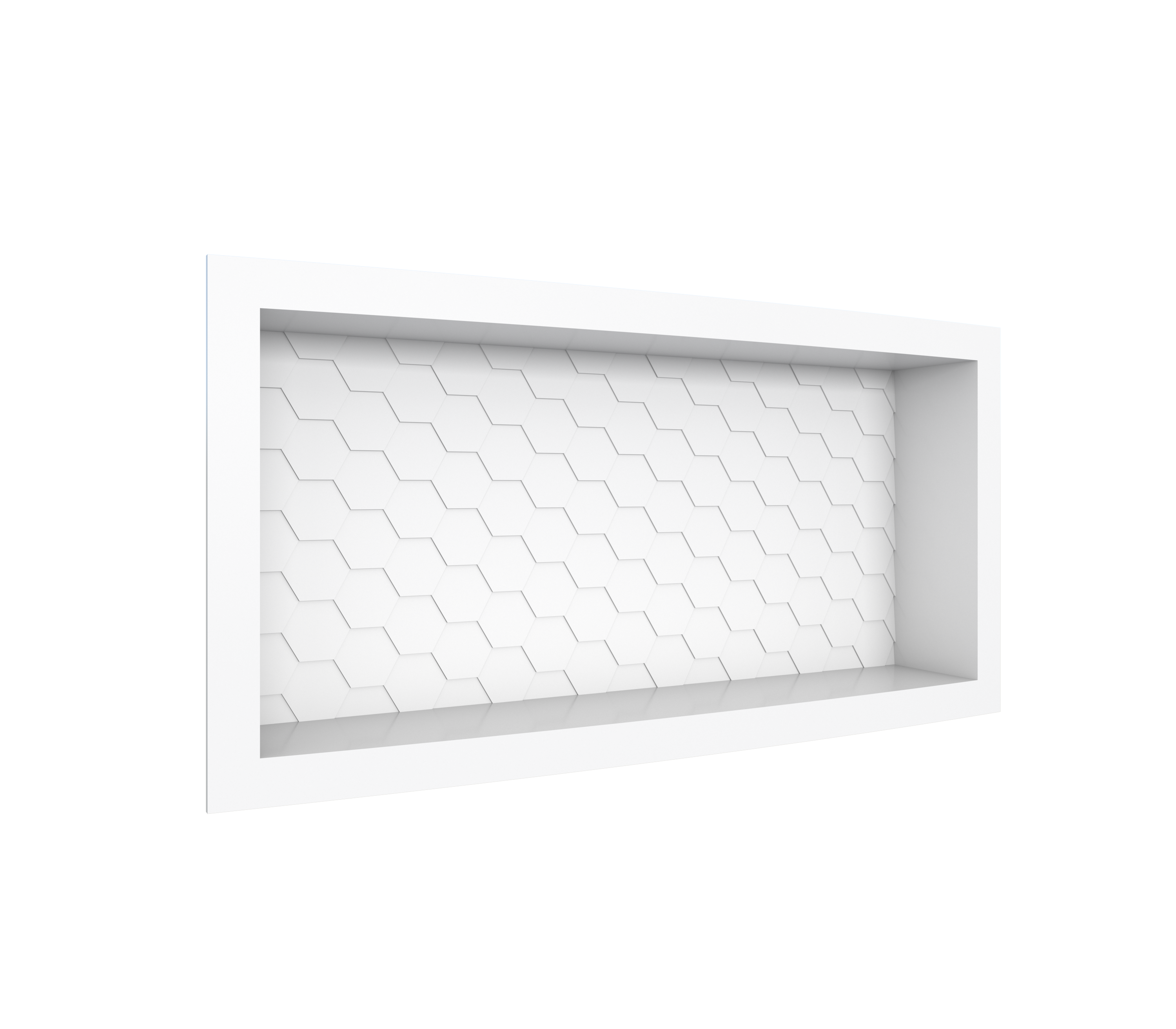 NICHO BANHEIRO ABS INJETADO MAX 660MM BRANCO ref. 024402