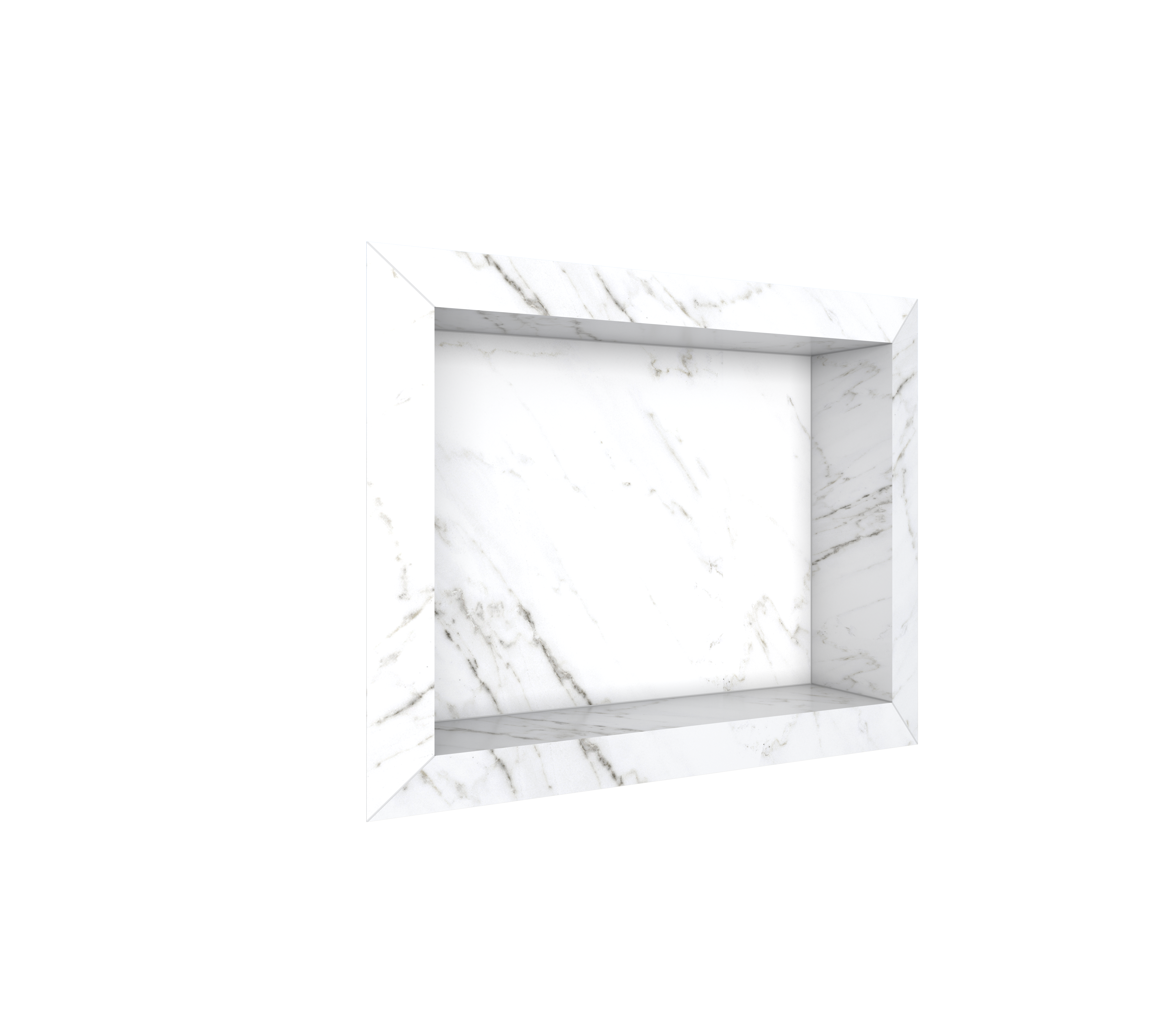 NICHO BANHEIRO DIAMANTE 40X30 PORCEL. BRANCO ref. 024404