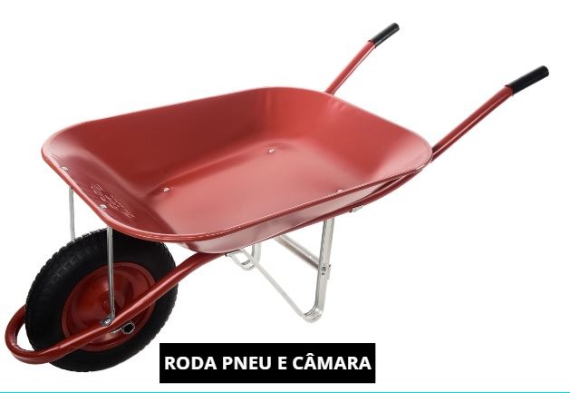 CARRINHO  PEDREIRO VERMELHO GORDINI (100KG) ref. 024570