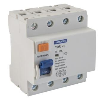 DISJ INTERRUPTOR TRAMONTINA DR 4 TETRAPOLAR 25-A ref. 024661
