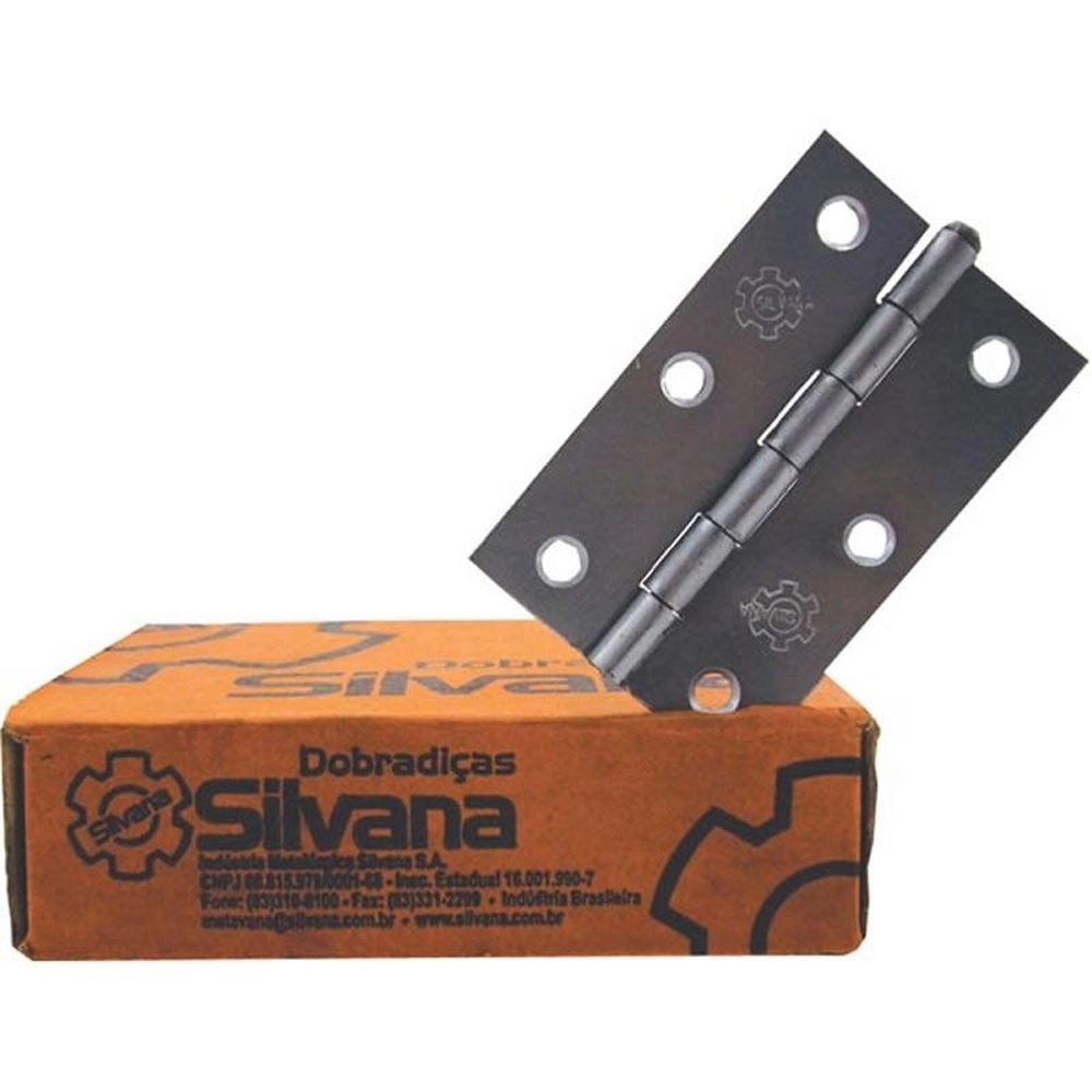 DOBRADICA FERRO POLIDO 3.1/2 CAIXA C/ 24 UN ref. 025057