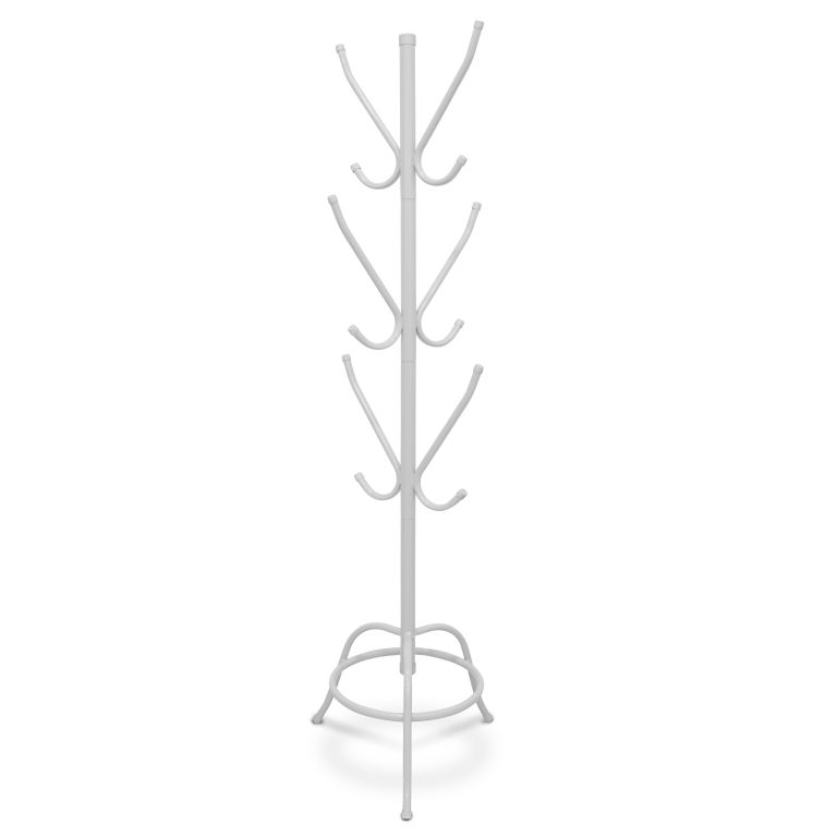 CABIDEIRO 12 GANCHOS ACOMIX 10603 BRANCO LISO ref. 025390