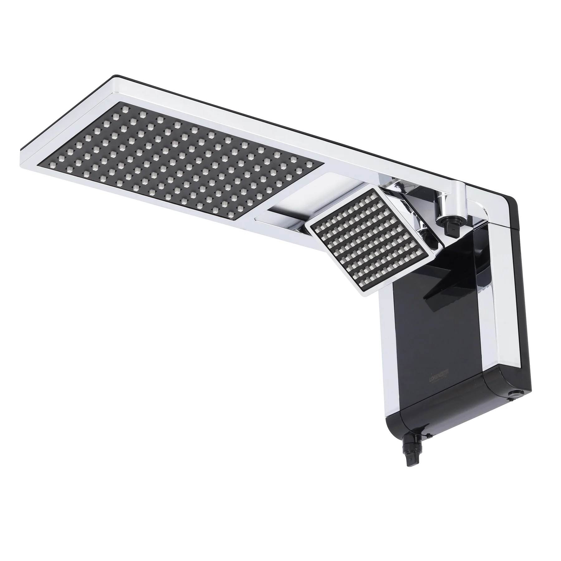 CHUVEIRO L&C ACQUA DUO BLACK/CROMADO 220V 7800W ref. 025427
