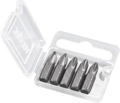 CHAVE PONTA BIT PHILIPS 25MM CURTO 1/4 N.02 C/ 5 PECAS ref. 025586