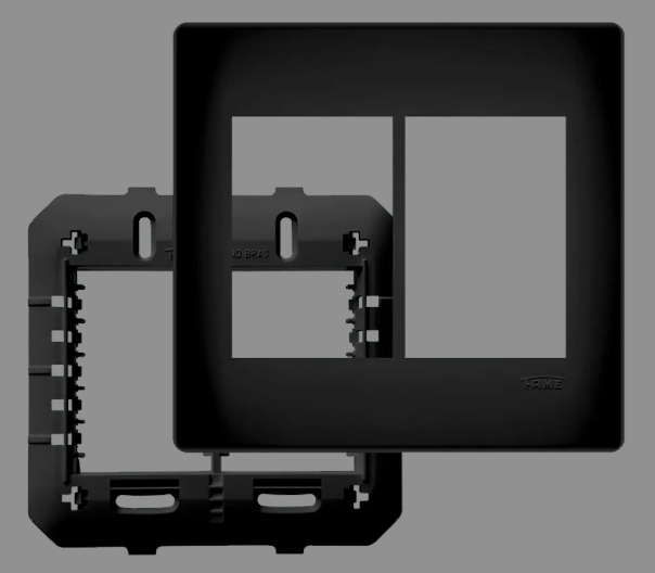 ESPELHO FAME 4X4 HABITAT 6 MODULOS PRETO 4080 ref. 025664