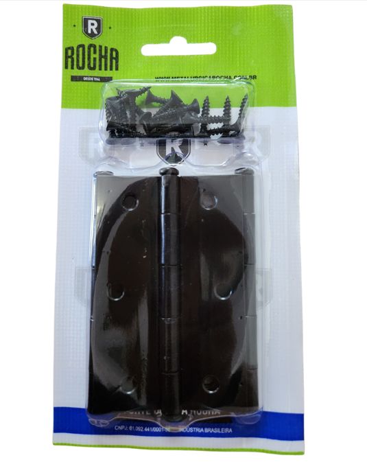 DOBRADICA 3PC ROCHA PRETO 3 1/2 ref. 025821