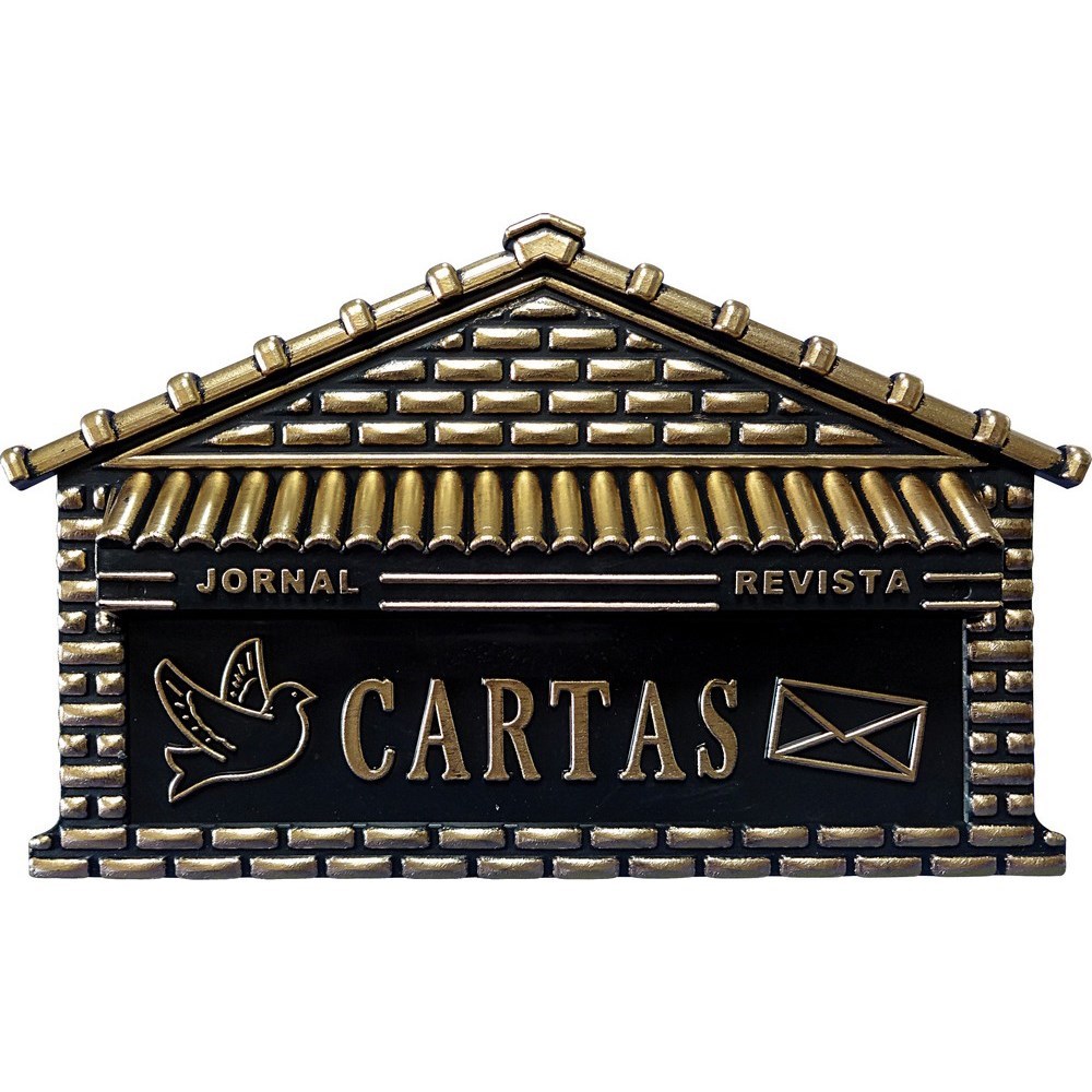 CAIXA CARTA PLASTICA N.08 GRANDE (REVISTA) OURO ref. 026719