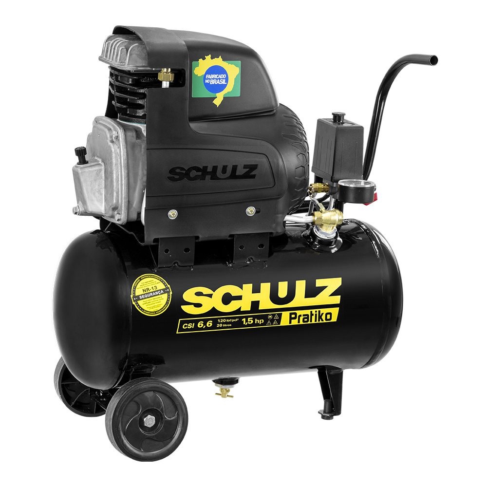 COMPRESSOR AR SCHULZ CSI 6.6/20L 127V NACIONAL ref. 026866
